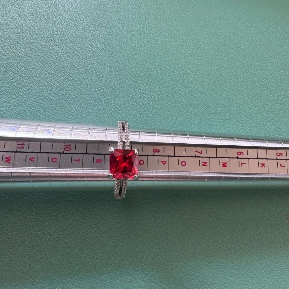 Fragrant Jewels Red and Silver NWOT Ring Size 9